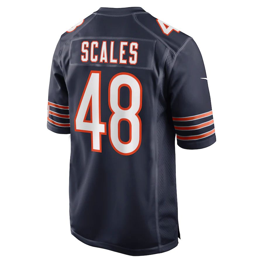 Custom #48 Navy CHI Football Shirt Top