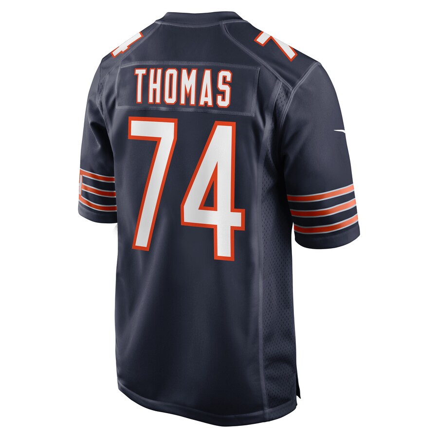Custom #74 Navy CHI Football Shirt Top