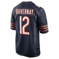 Custom #12 Navy CHI Football Shirt Top