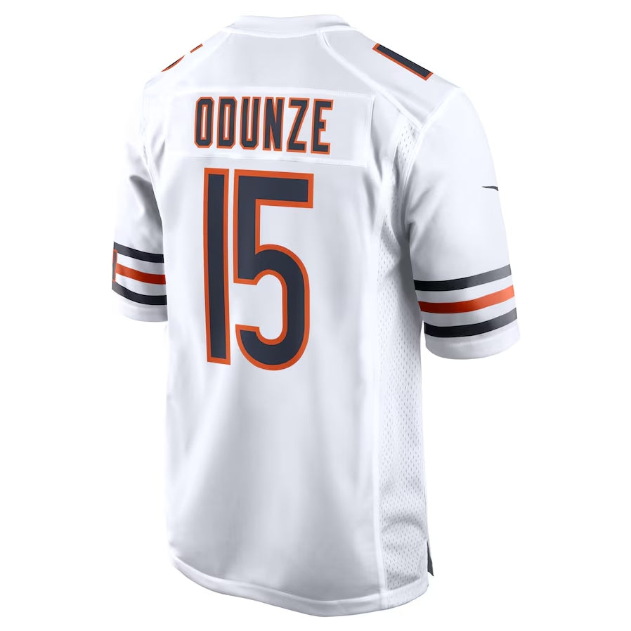 Custom #15 White CHI Football Shirt Top