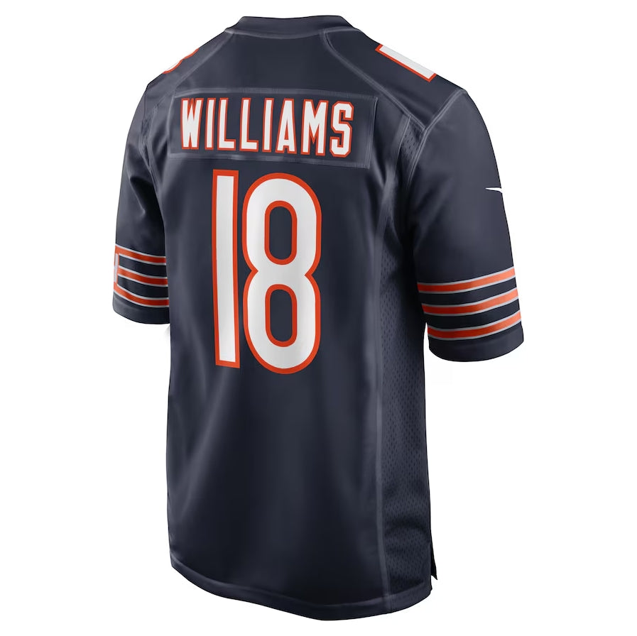Custom #18 Navy 2024 CHI Football Shirt Top