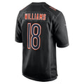 Custom #18 Carbon Black CHI Football Shirt Top