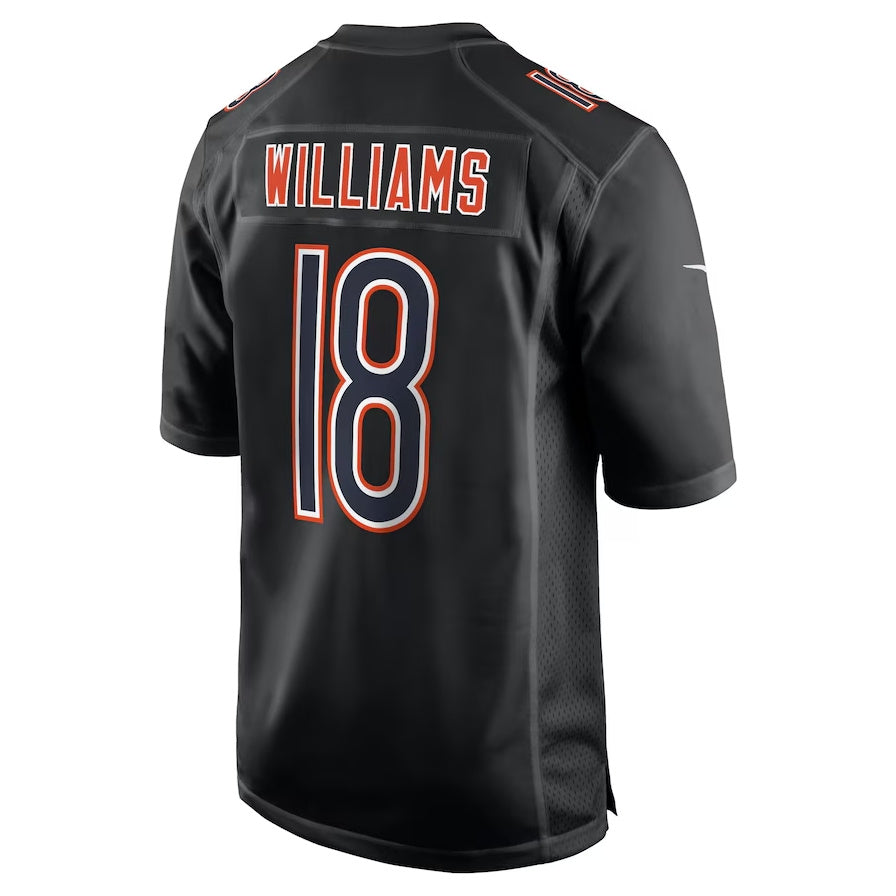 Custom #18 Carbon Black CHI Football Shirt Top