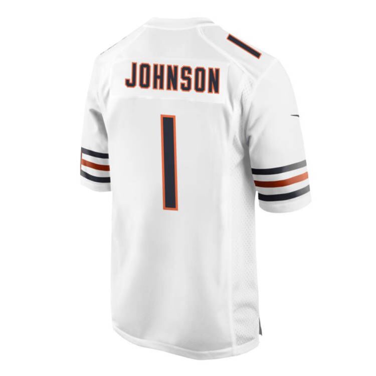 Custom #1 White CHI Football Shirt Top