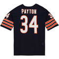 Custom #34 Navy 1983 Throwback CHI Football Shirt Top