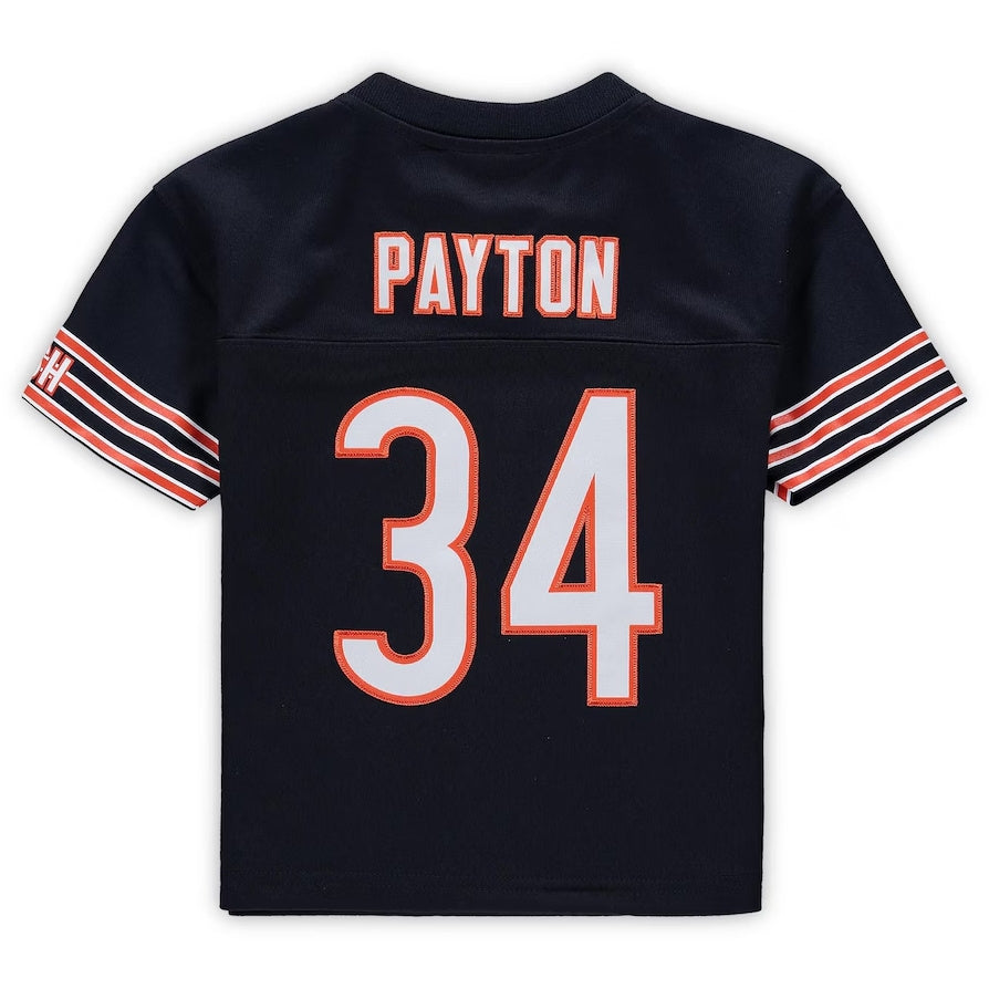 Custom #34 Navy 1985 CHI Football Shirt Top