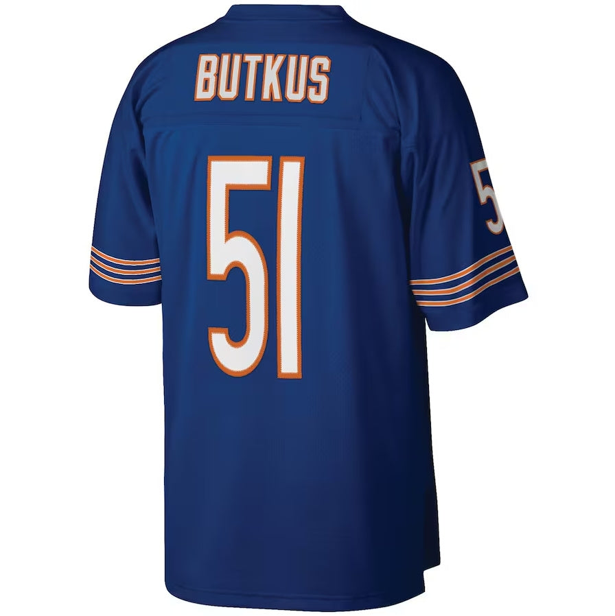 Custom #51 Navy CHI Football Shirt Top