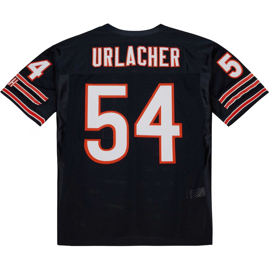 Custom #54 Navy 2003 Throwback CHI Football Shirt Top