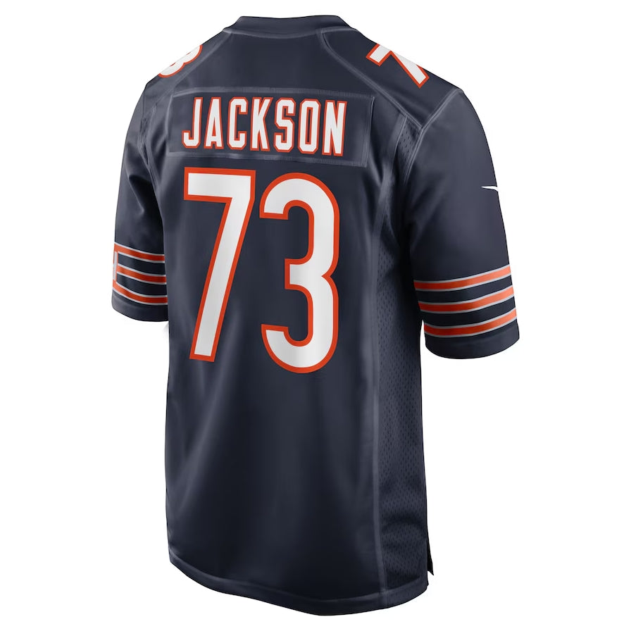 Custom #73 Navy CHI Football Shirt Top