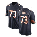 Custom #73 Navy CHI Football Shirt Top
