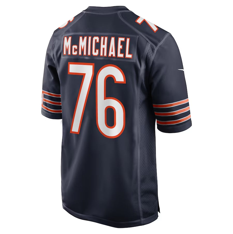 Custom #76 Navy CHI Football Shirt Top