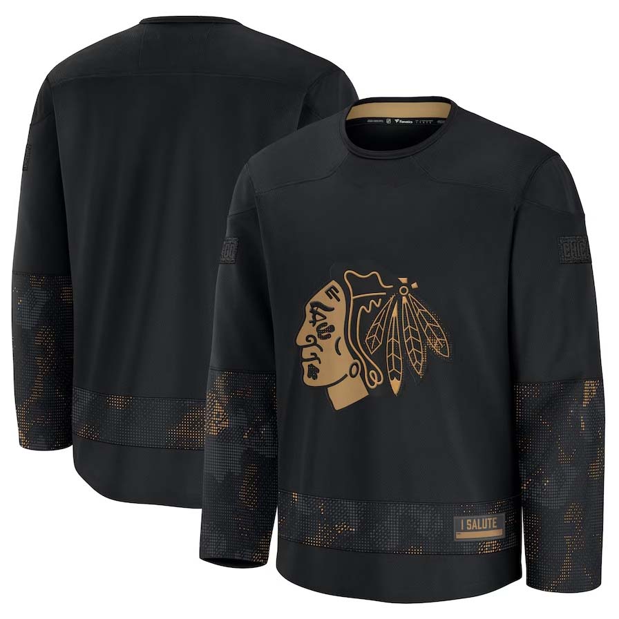 Custom Black 2024 CHI Hockey Shirt Top