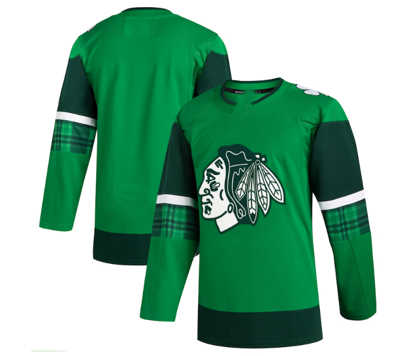 Custom Green 2023 CHI Hockey Shirt Top