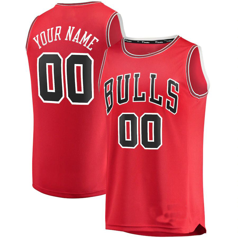 Custom Red CHI Basketball Shirt Top