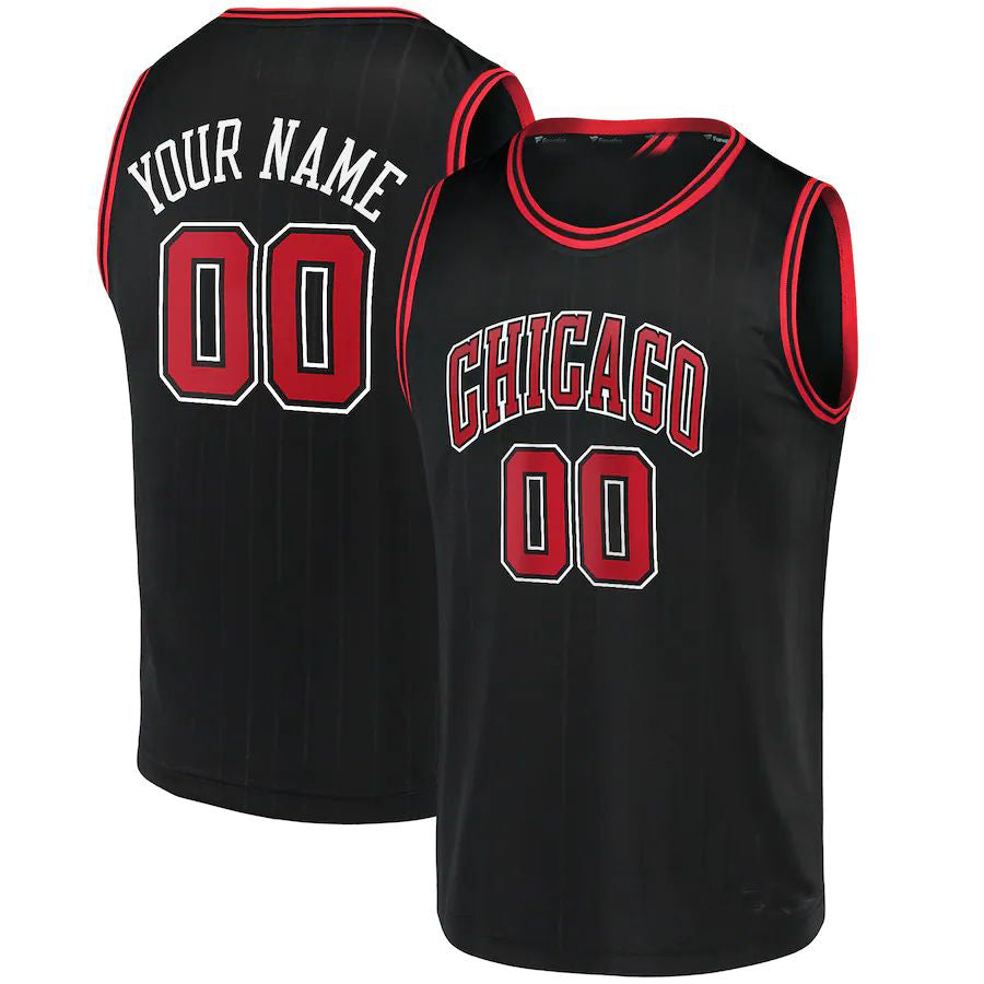 Custom Black CHI Basketball Shirt Top