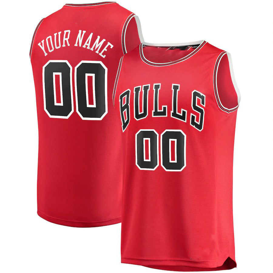 Custom Red CHI Basketball Shirt Top