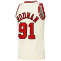 Custom #91 Cream CHI Basketball Shirt Top
