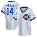 Custom #14 White CHC Baseball Shirt Top