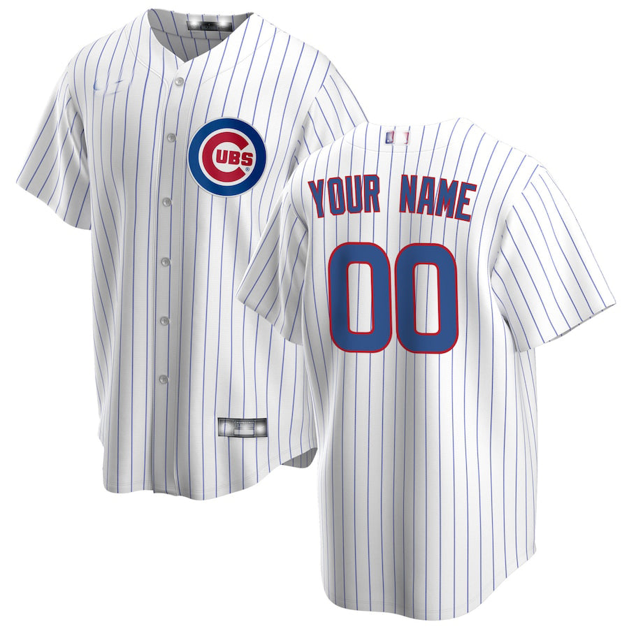 Custom White CHC Baseball Shirt Top