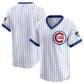 Custom White Throwback CHC Baseball Shirt Top