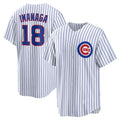 Custom #18 White CHC Baseball Shirt Top