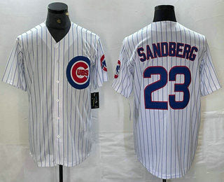 Custom #23 White CHC Baseball Shirt Top