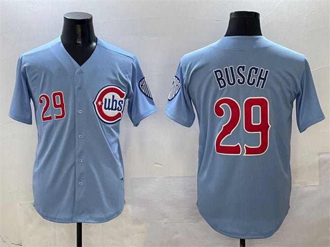 Custom #29 Blue 2024 CHC Baseball Shirt Top