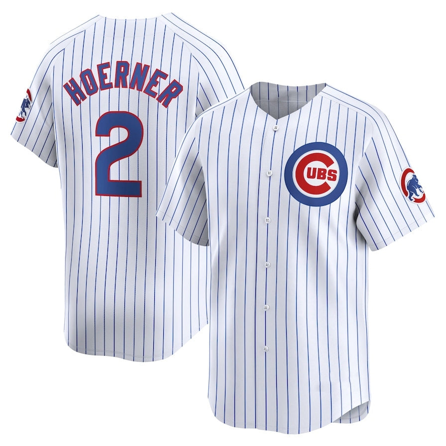 Custom #2 White CHC Baseball Shirt Top