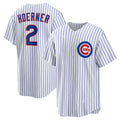 Custom #2 White CHC Baseball Shirt Top