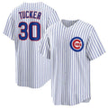 Custom #30 White 2024 CHC Baseball Shirt Top