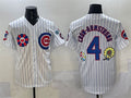 Custom #4 White 2025 CHC Baseball Shirt Top