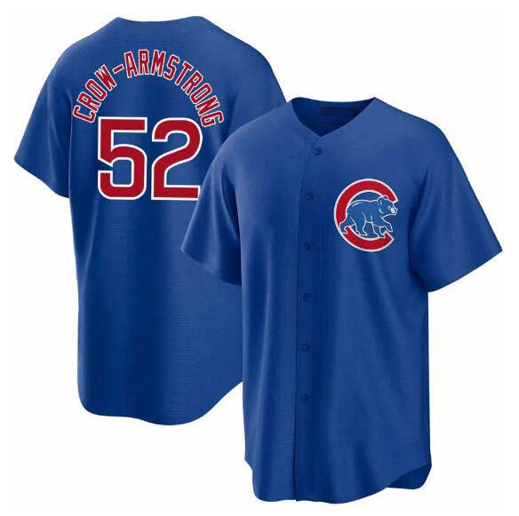 Custom #52 Blue 2024 CHC Baseball Shirt Top