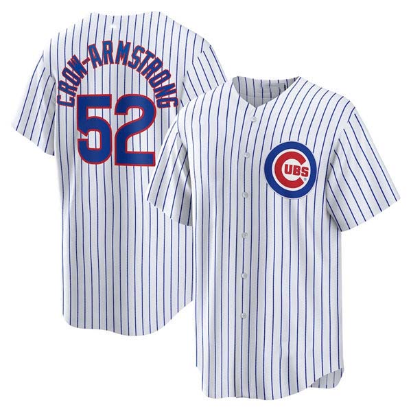 Custom #52 White 2024 CHC Baseball Shirt Top