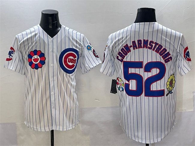 Custom #52 White 2025 CHC Baseball Shirt Top