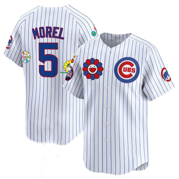 Custom #5 White 2025 CHC Baseball Shirt Top