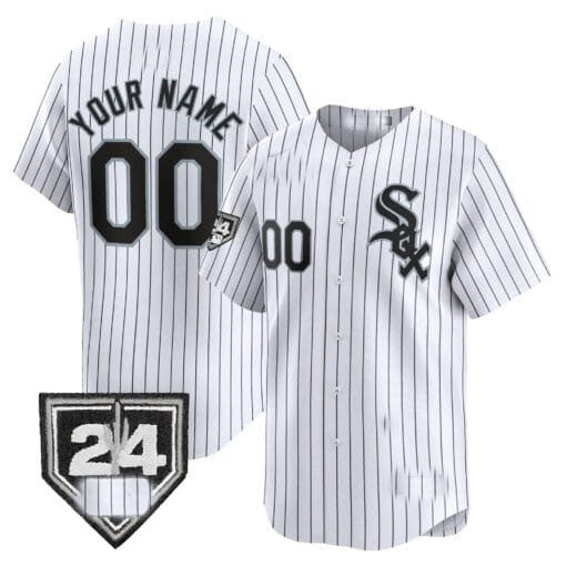 Custom White 2024 CWS Baseball Shirt Top