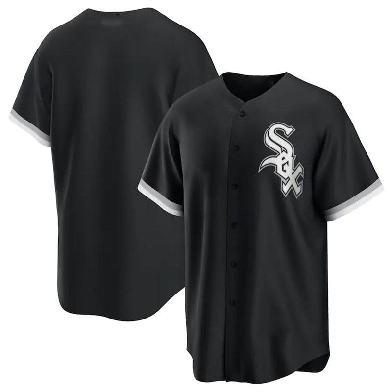 Custom Black CWS Baseball Shirt Top
