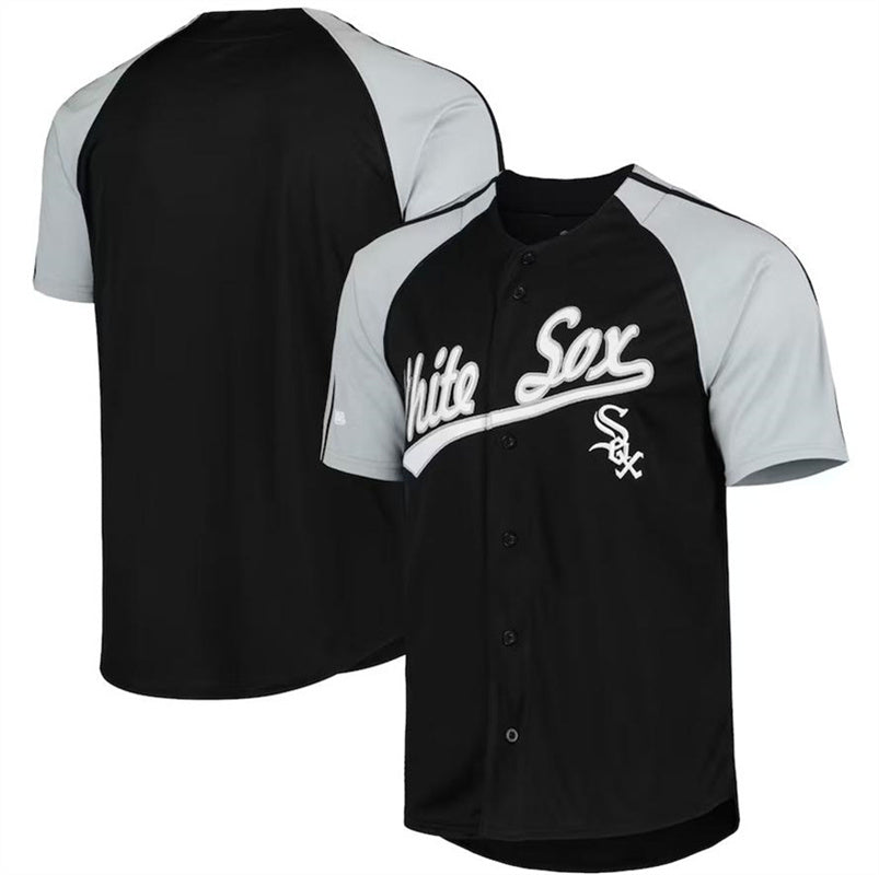 Custom Black CWS Baseball Shirt Top