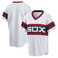 Custom White CWS Baseball Shirt Top