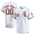 Custom White CWS Baseball Shirt Top