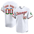 Custom White CWS Baseball Shirt Top
