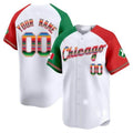 Custom White CWS Baseball Shirt Top