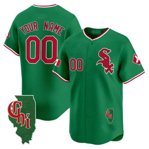 Custom White CWS Baseball Shirt Top