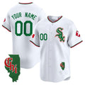 Custom White CWS Baseball Shirt Top