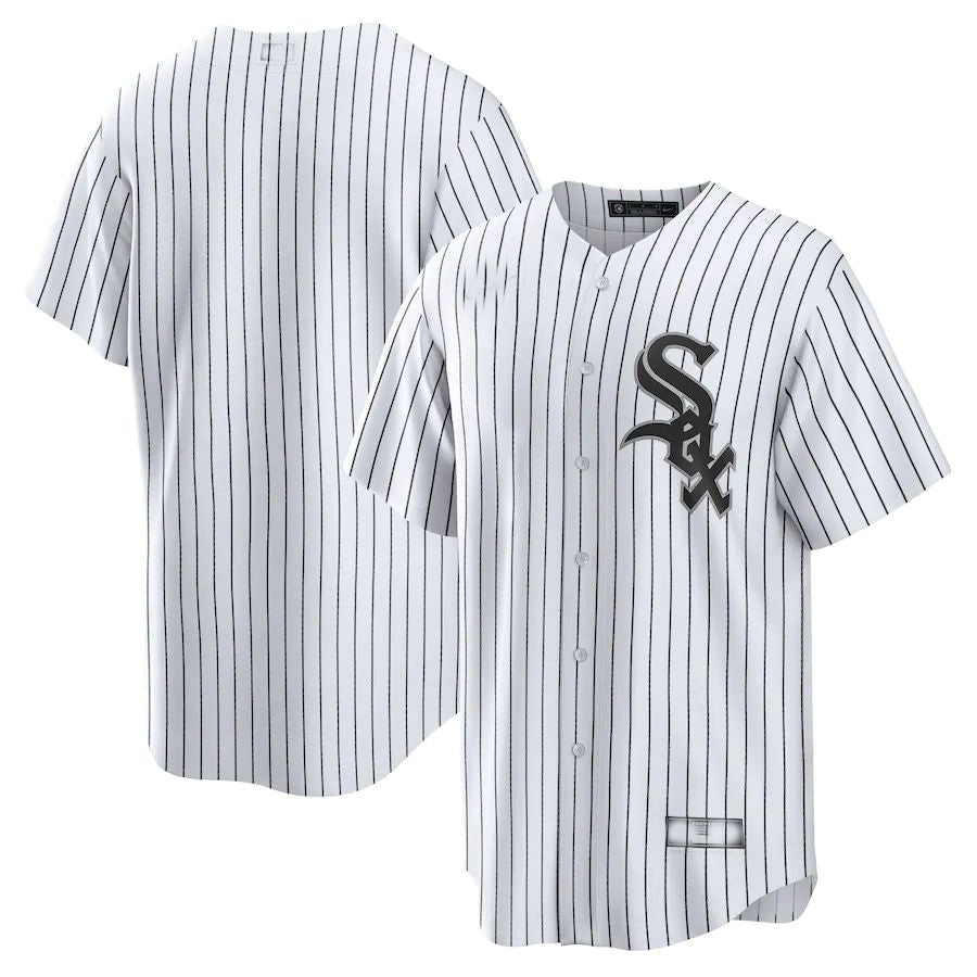 Custom White CWS Baseball Shirt Top
