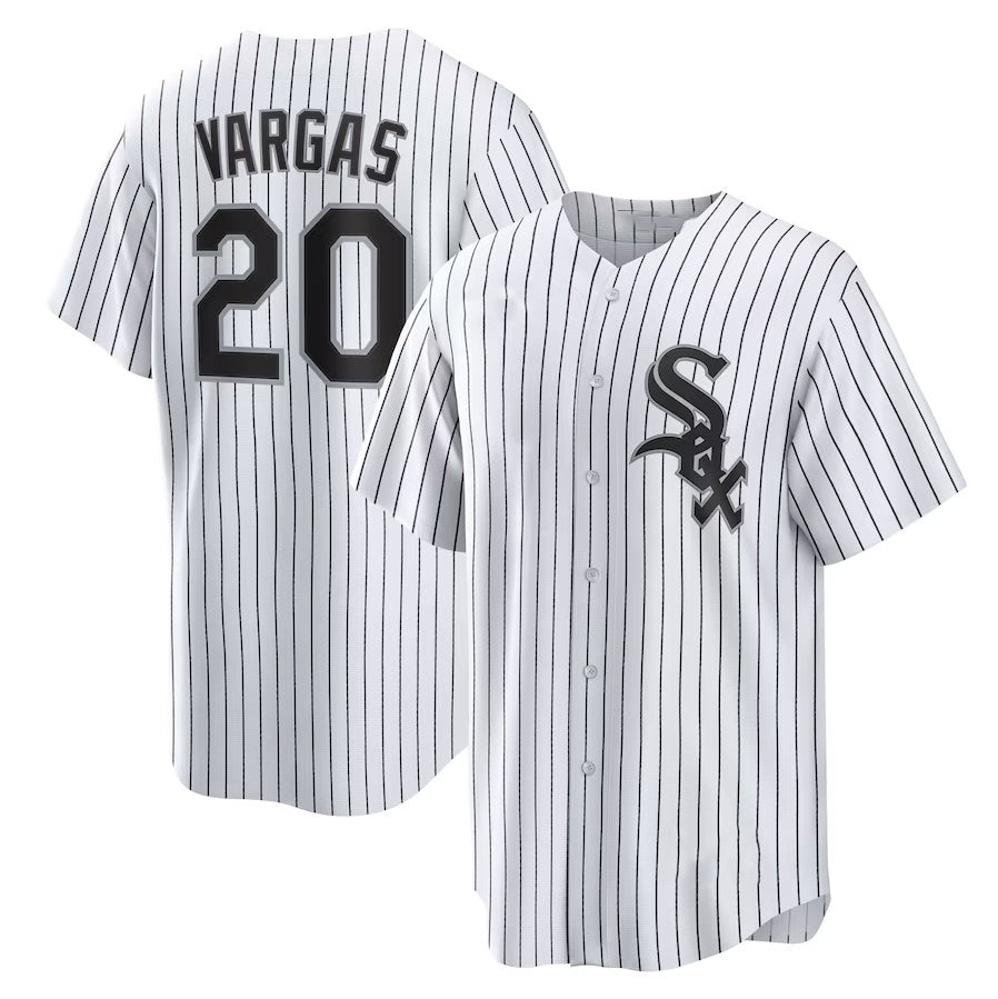 Custom #20 White CWS Baseball Shirt Top