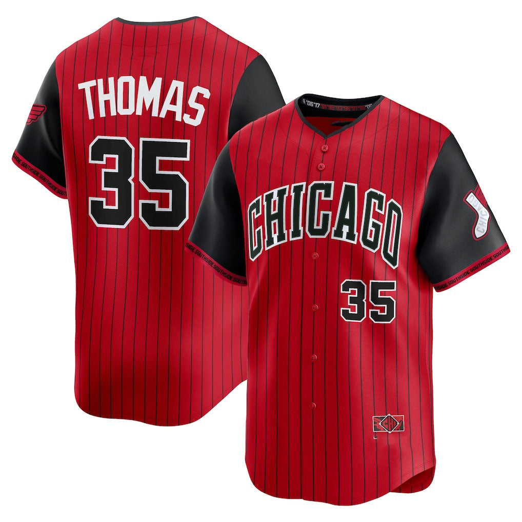 Custom #35 Black 2025 City Connect CWS Baseball Shirt Top