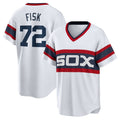Custom #72 White CWS Baseball Shirt Top
