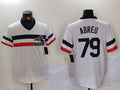 Custom #79 White Throwback CWS Baseball Shirt Top