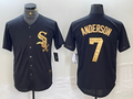 Custom #7 Black CWS Baseball Shirt Top